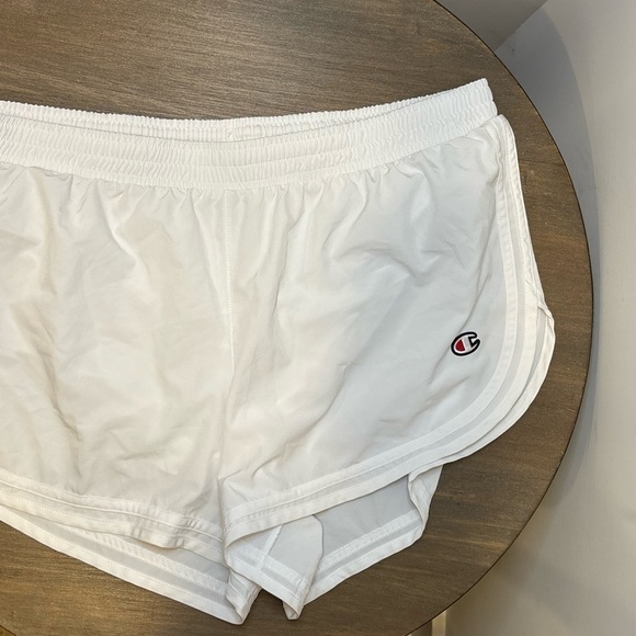 Champion White Running Shorts with Logo - Picture 1 of 6
